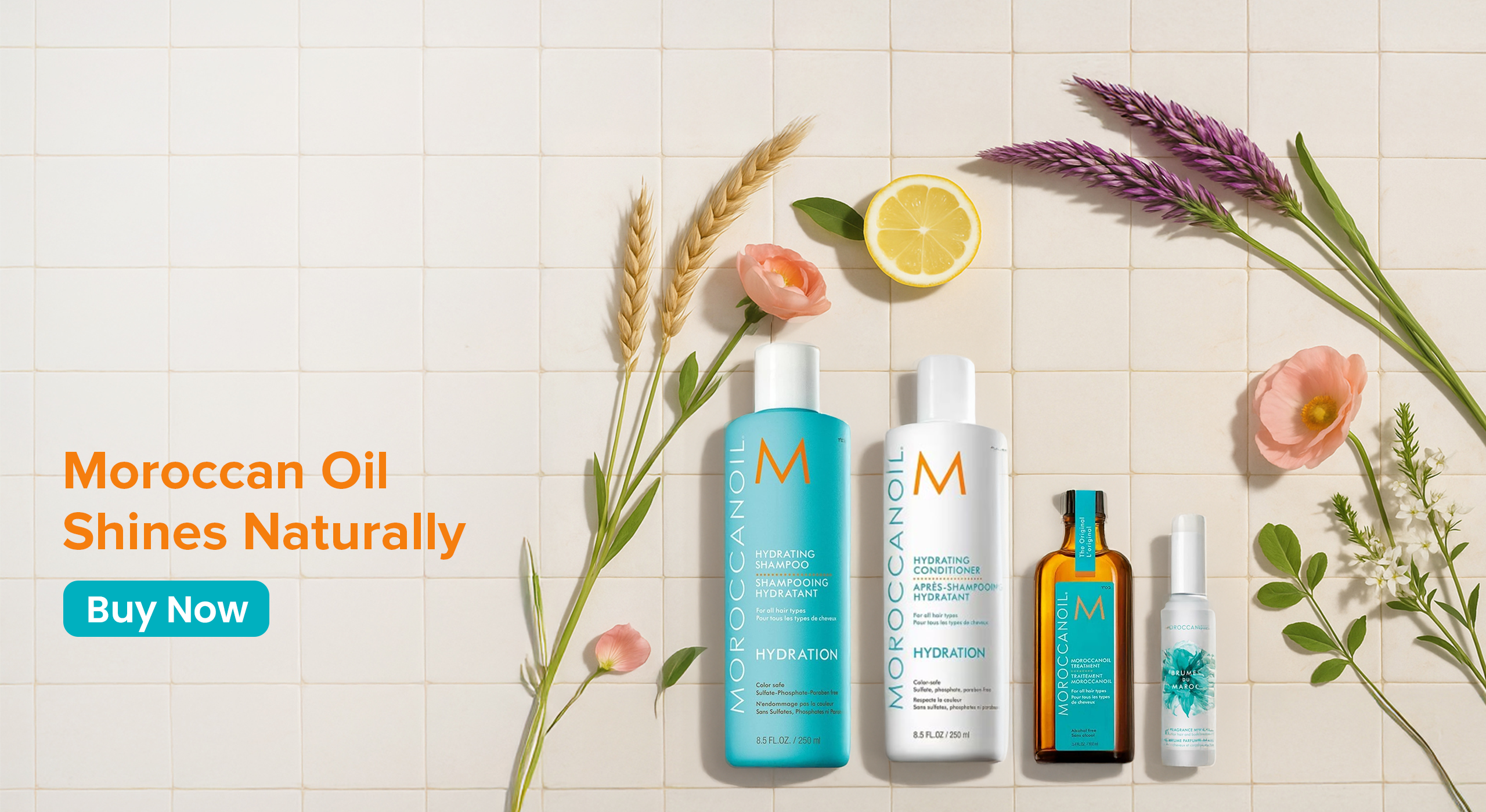 Healthway Direct – Header Banner 3 with text – Moroccan Oil – 2560 x1440