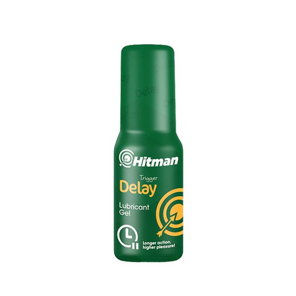 Hitman™ Men Delay Lubricant Gel 50ml - Fast-Absorbing Formula with Clove, Mate, and Guarana extracts for Enhanced Control and Confidence