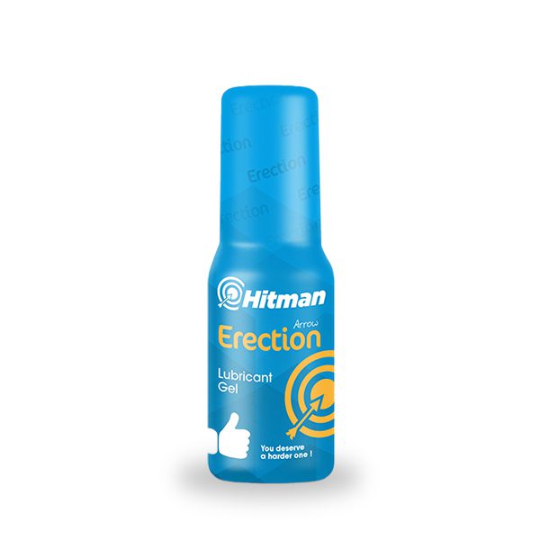 Hitman™ Men Erection Gel 50ml – Natural Formula for Enhanced Sensation, Comfort & Confidence, Water-Based and Non-Greasy