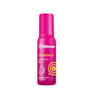 Hitman™ Strawberry Lubricant Gel 100ml – Unisex Comfort Gel with Menthol, Aloe Vera & Ginseng for Enhanced Sensation